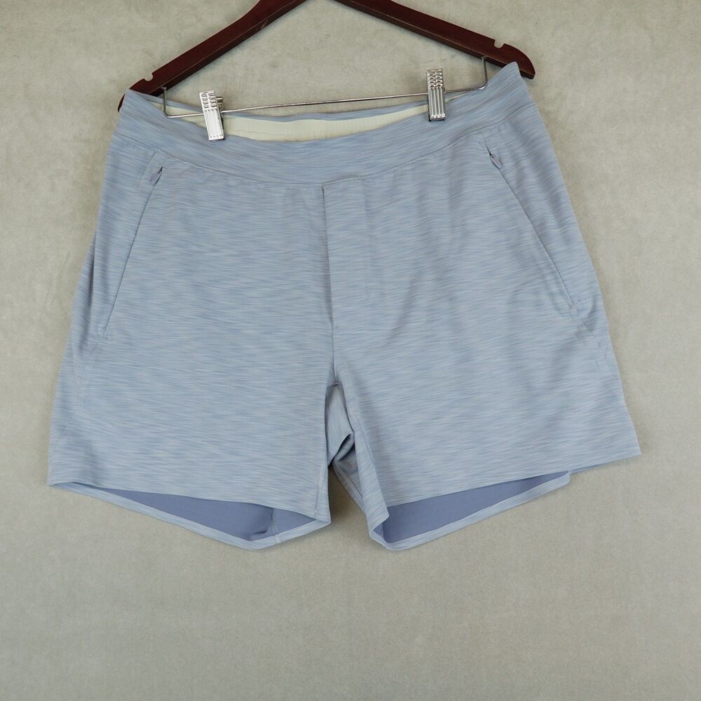Lululemon Balancer Short 6" *Everlux Heathered Blue Size XL